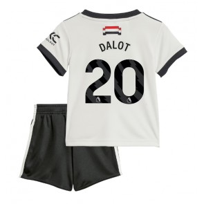 Billiga Manchester United Diogo Dalot #20 Tredjeställ Barn 2024-25 Kortärmad (+ Korta byxor)